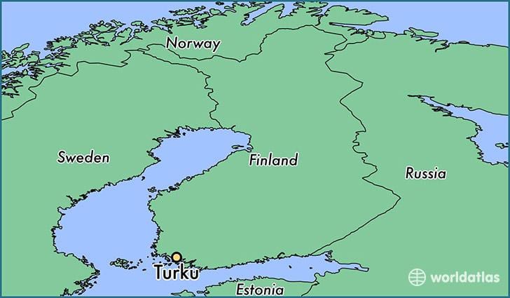 Карта на турку Финска