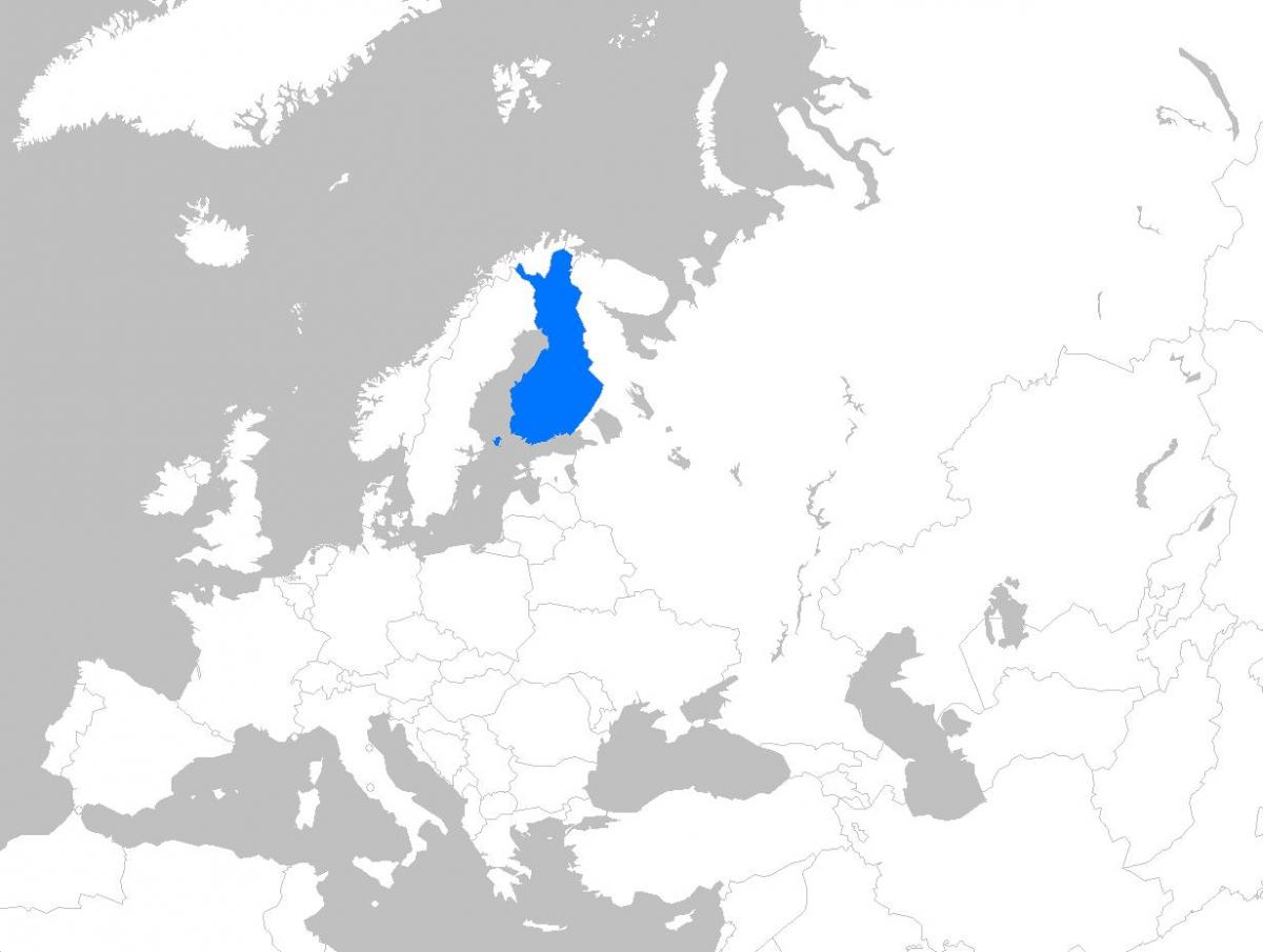 Финска на мапата на европа