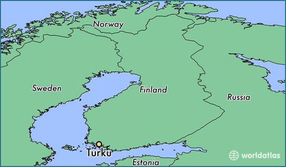 Карта на турку Финска