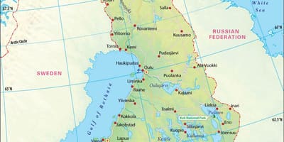 Карта на Финска географија