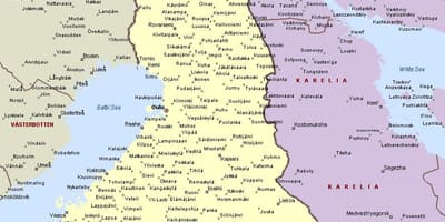 Финска карта со градови