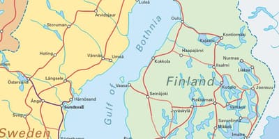 Финска воз мапа