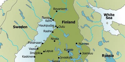 Карта на кампување Финска