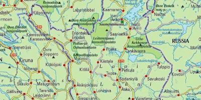 Карта на Финска и lapland