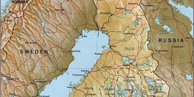 Карта на Финска топографски