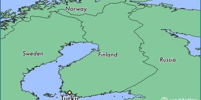 Карта на турку Финска